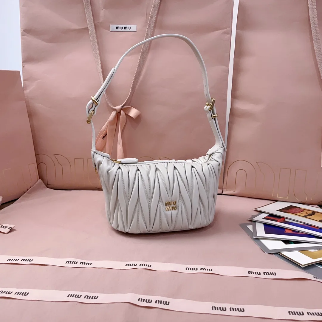 Miu Miu Matelasse Satin Shoulder Bag product photo from LabelPicks