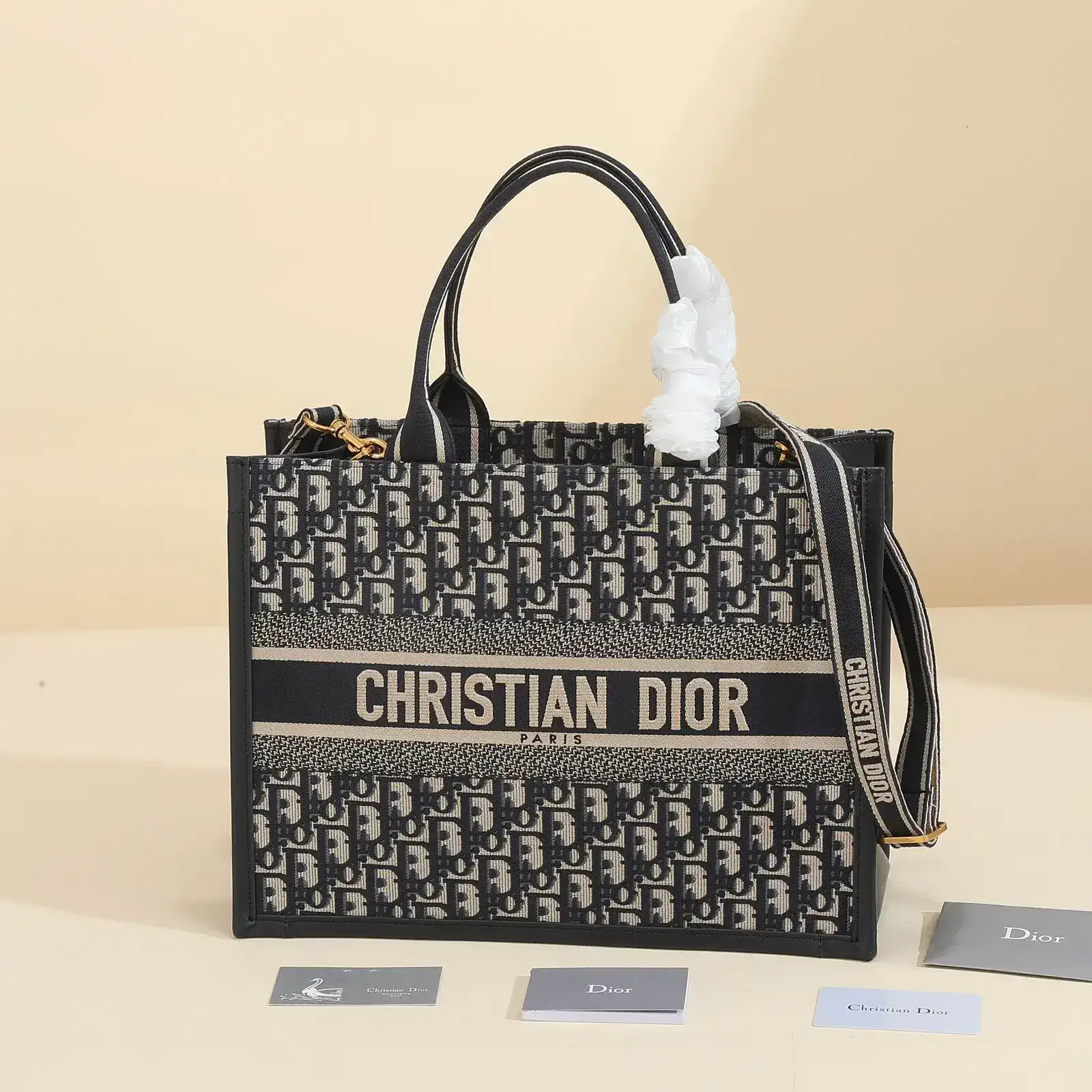 Dior Blue Book Tote Oblique Canvas Tote Bag product photo from LabelPicks