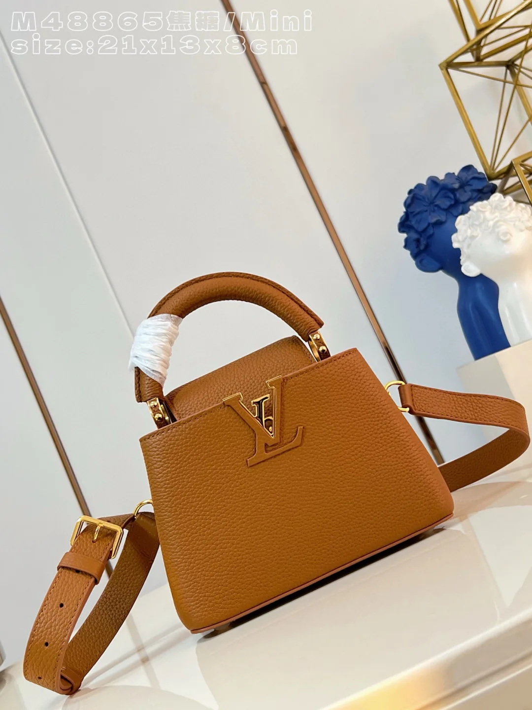 Louis Vuitton Capucines Brown Calfskin Crossbody Bag product photo from LabelPicks