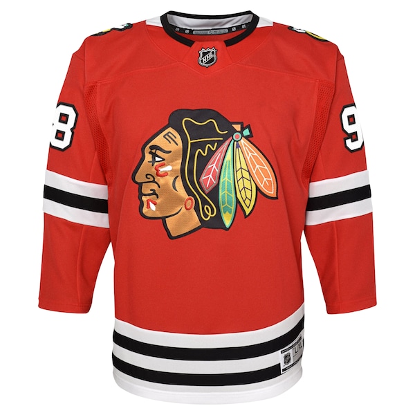 Connor Bedard Chicago Blackhawks Youth Home Premier Player Jersey - Red