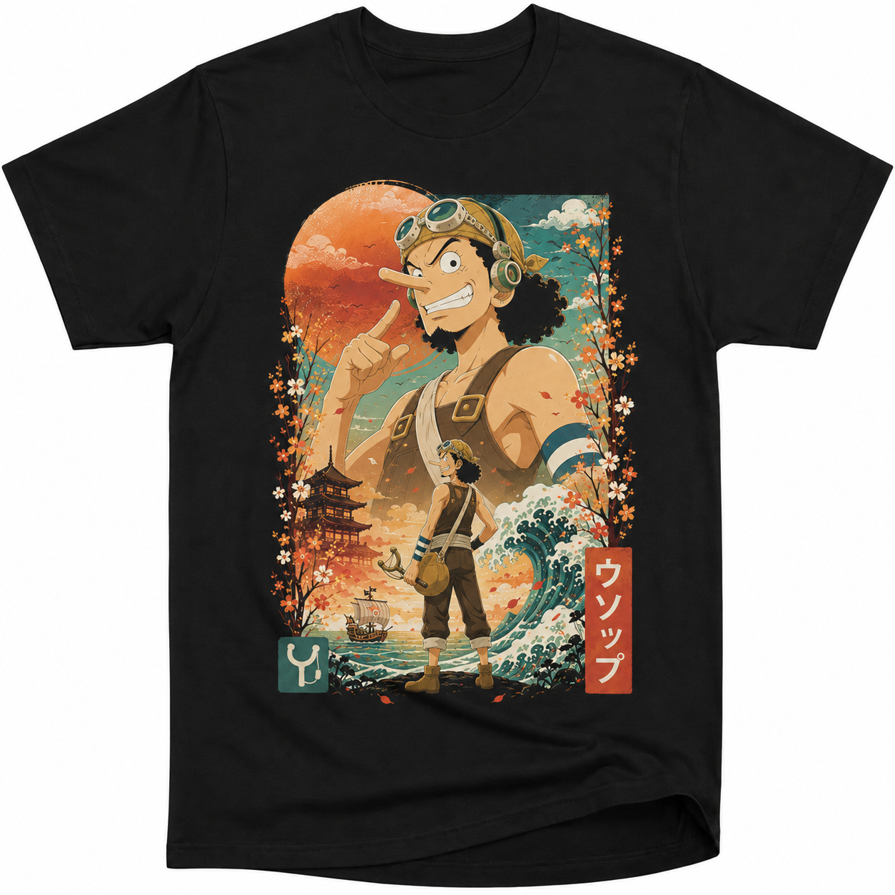 Remera Anime Usopp One Piece Manga Corta