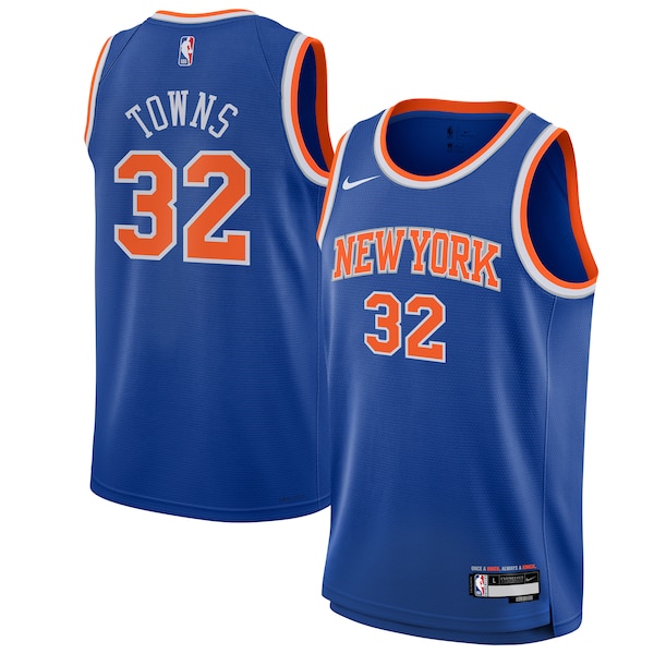 Karl-Anthony Towns New York Knicks Nike Youth Swingman Jersey - Icon Edition - Blue