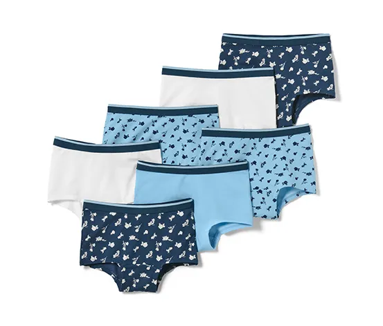 7 Mädchen-Pantys, blau