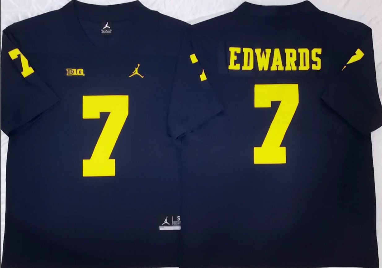 Donovan Edwards  NCAA Michigan Wolverines Jordan Band Vapor Limited Jersey