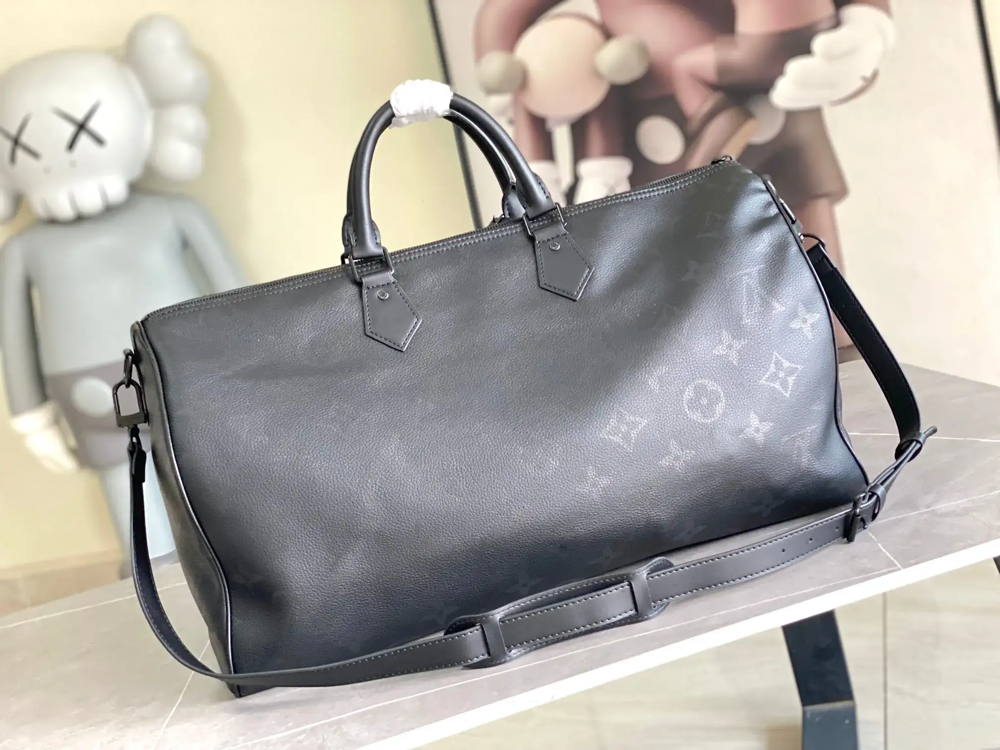 Louis Vuitton Black Speedy Lambskin Top Handle Bag product photo from LabelPicks