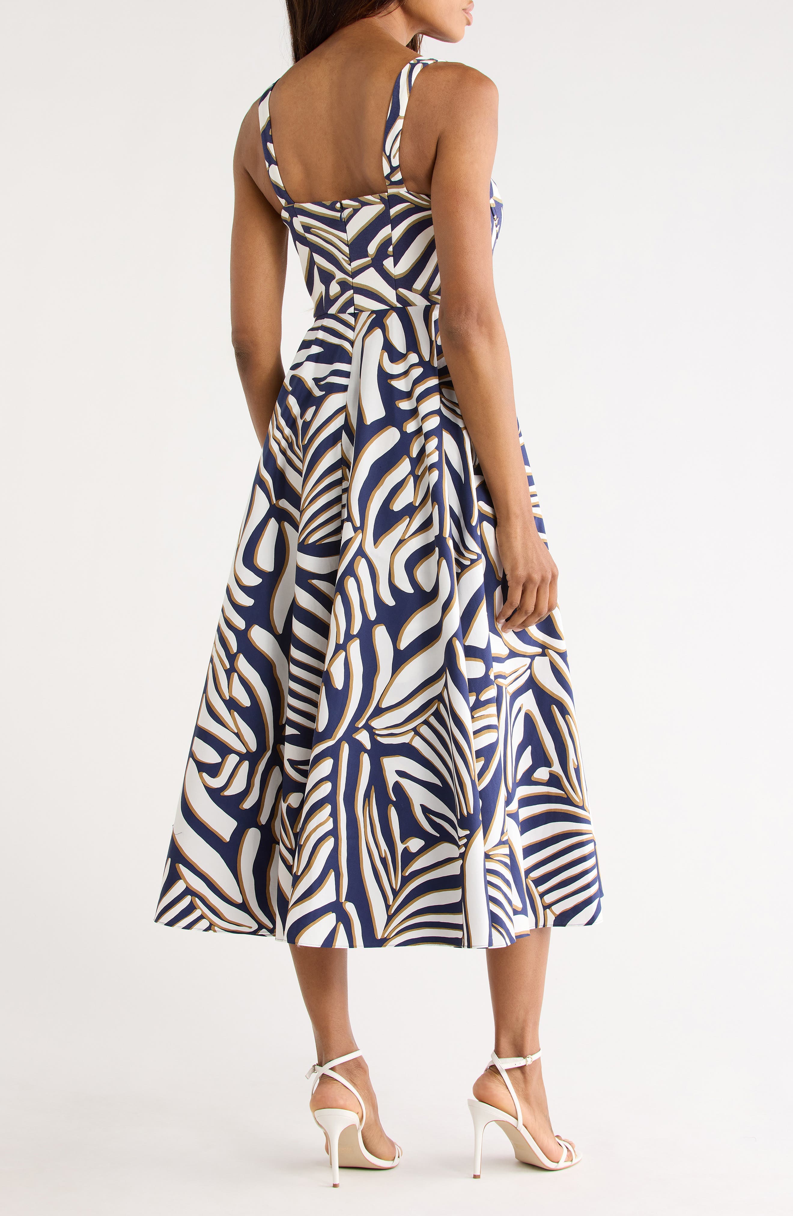 Diane von Furstenberg Audrey Floral Print Sleeveless Sundress