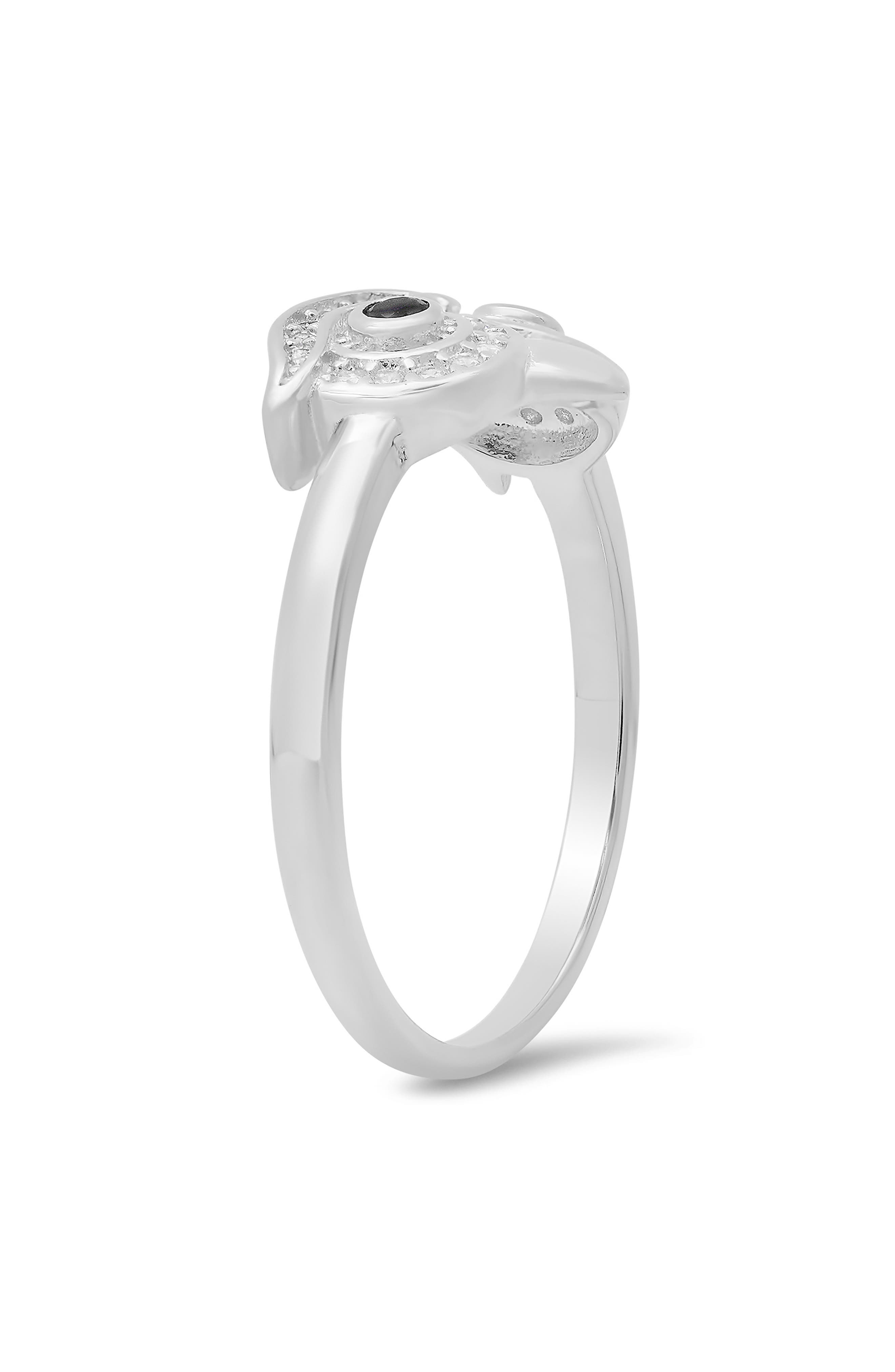 Queen Jewels Sterling Silver Owl CZ Ring