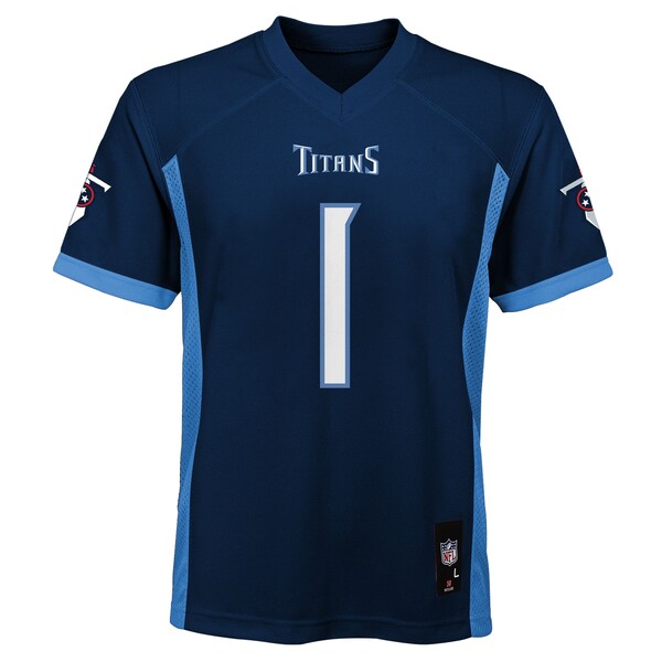 Cameron Ward Tennessee Titans Youth Replica Player Jersey - Navy
