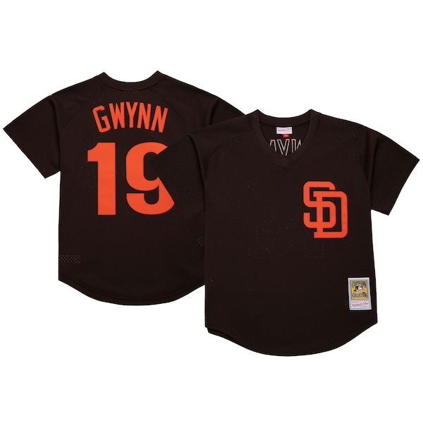 Tony Gwynn San Diego Padres 1985 Authentic Cooperstown Collection Mesh Batting Practice Jersey - Brown