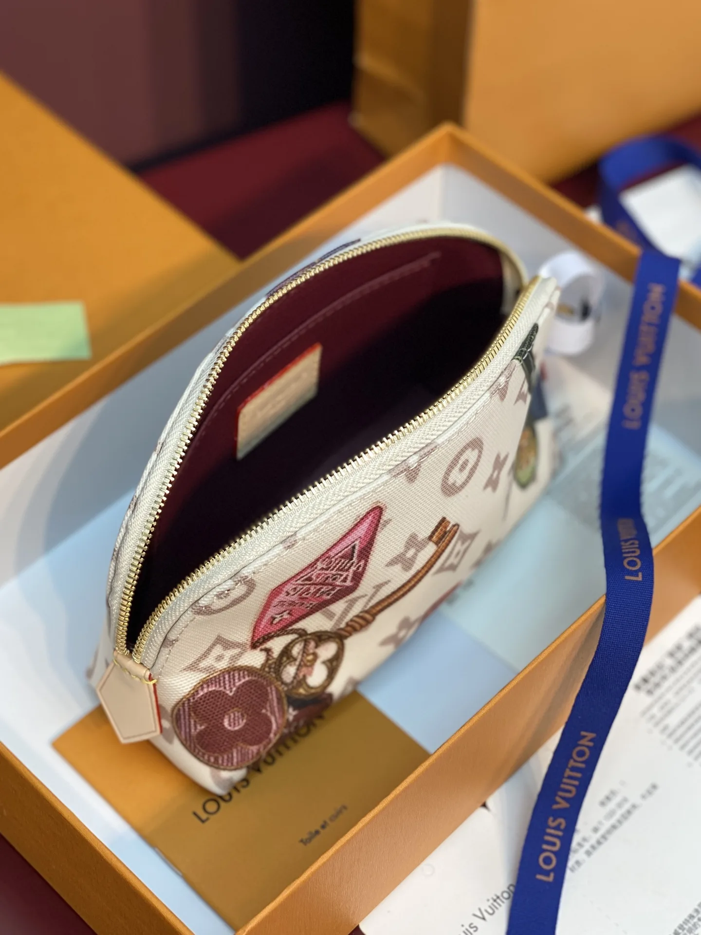 Louis Vuitton Burgundy Pochette Monogram Canvas Clutch product photo from LabelPicks