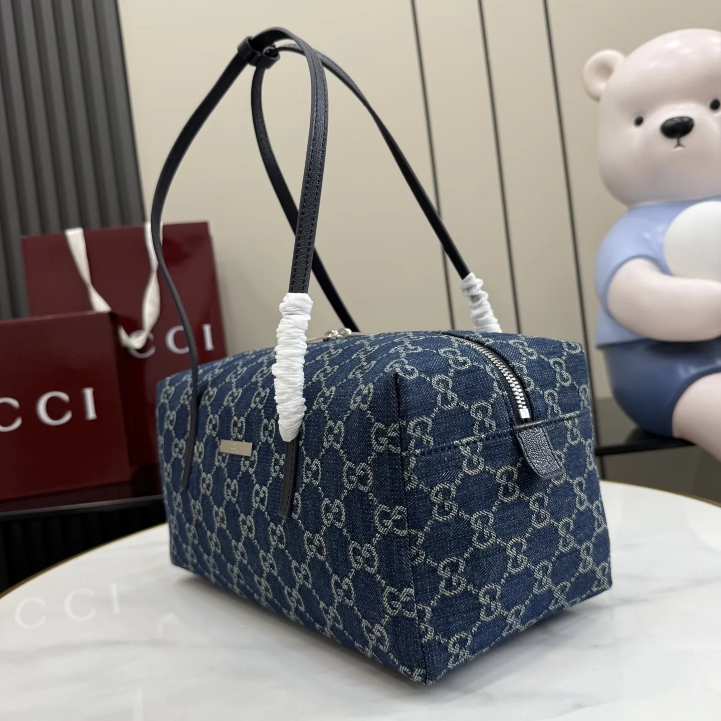 Gucci Generation Blue Nylon Top Handle Bag product photo from LabelPicks