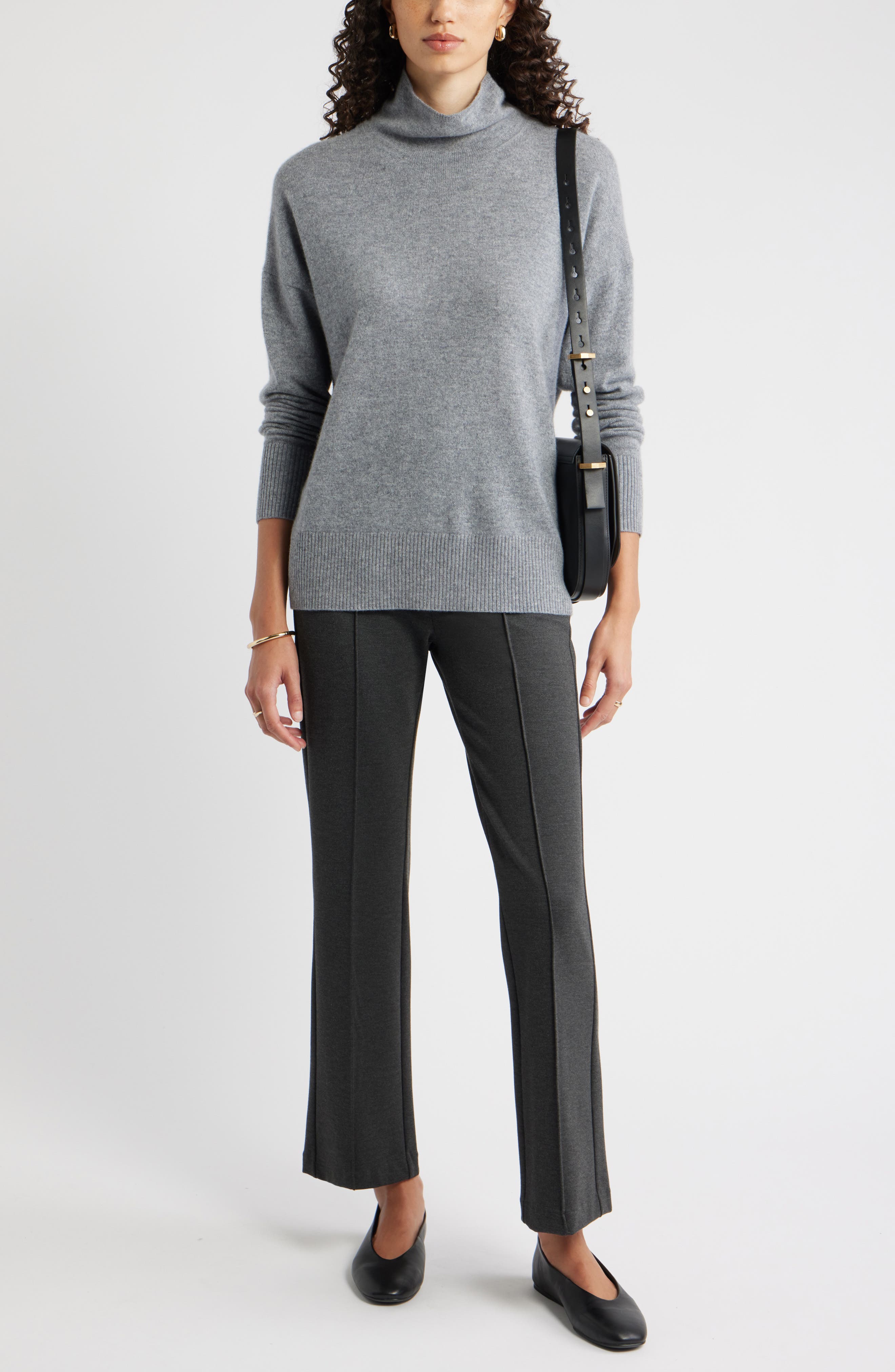 Nordstrom Oversize Cashmere Turtleneck Sweater