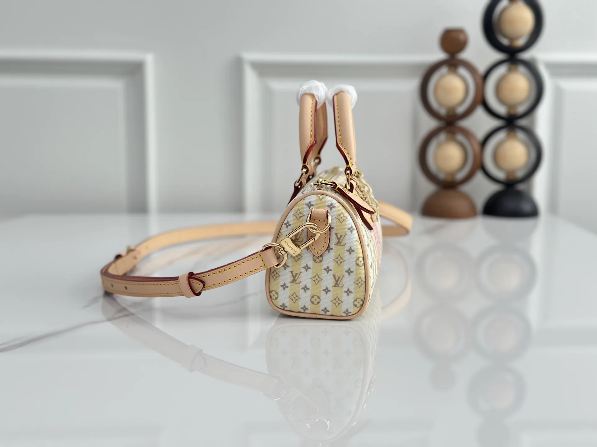 Louis Vuitton White Speedy Monogram Canvas Top Handle Bag product photo from LabelPicks