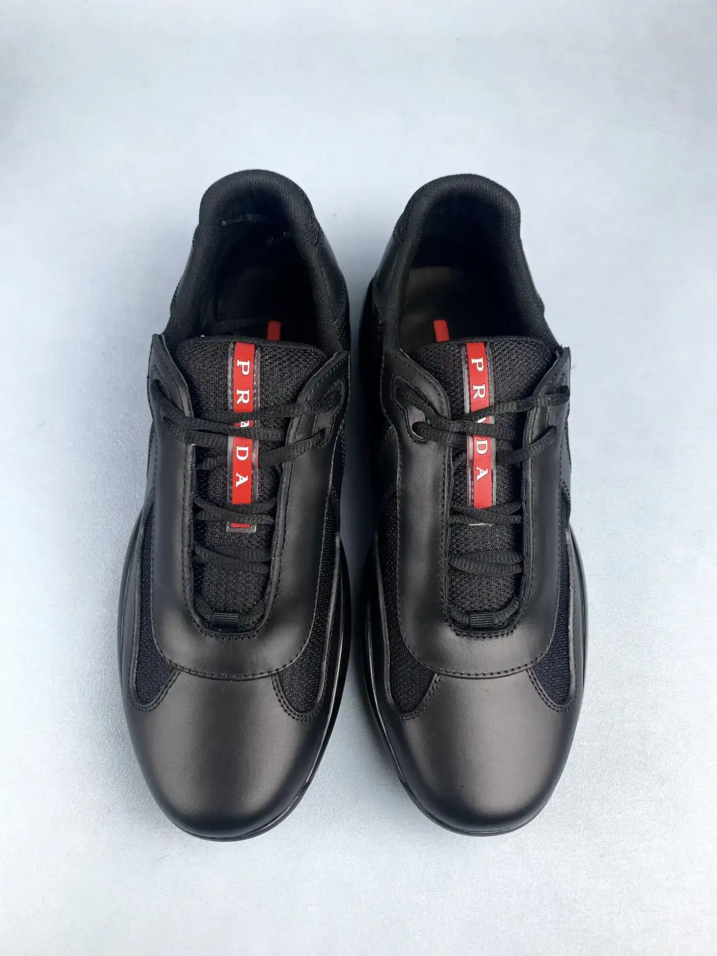 Prada America's Cup fabric and leather sneakers product photo from LabelPicks