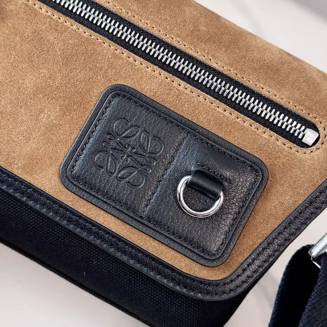Loewe Canvas and Suede Crossbody Bag product photo from LabelPicks