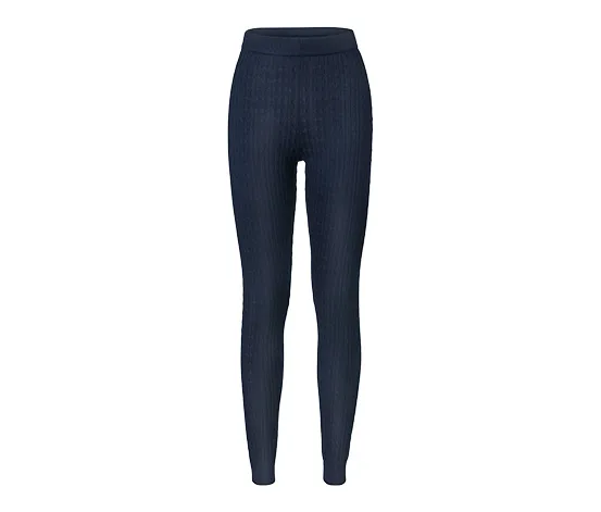 Strickleggings mit Zopfmuster