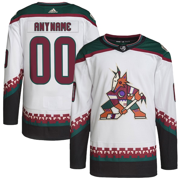 Arizona Coyotes adidas    Primegreen Authentic Custom Jersey - White
