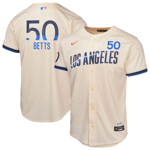 Mookie Betts Los Angeles Dodgers Nike Youth 2024 City Connect Limited Player Jersey - Cream
