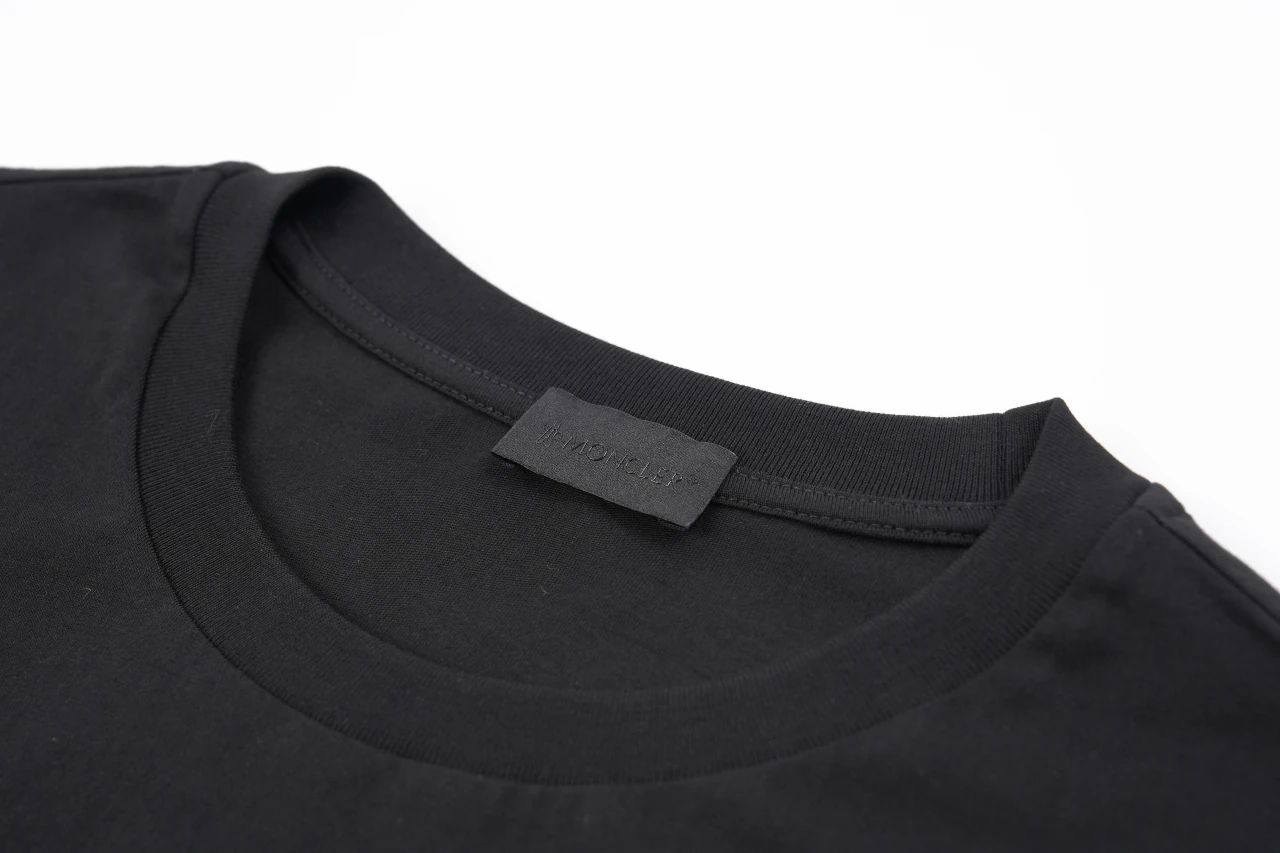 Moncler Black Two-Tone Logo Print T-Shirt product photo from LabelPicks