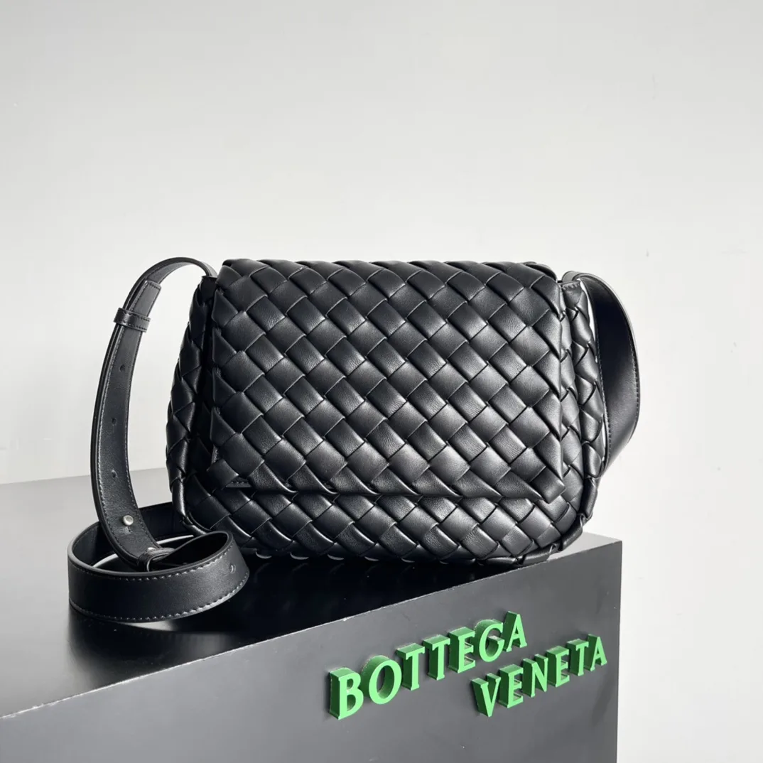 Bottega Veneta Brown Intrecciato Woven Leather Crossbody Bag product photo from LabelPicks