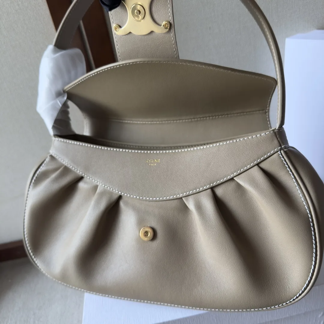 Celine Lambskin Triomphe Shoulder Bag product photo from LabelPicks