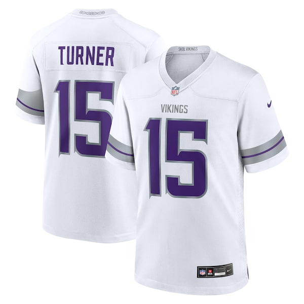 Dallas Turner Minnesota Vikings Nike Alternate Game Player Jersey - White
