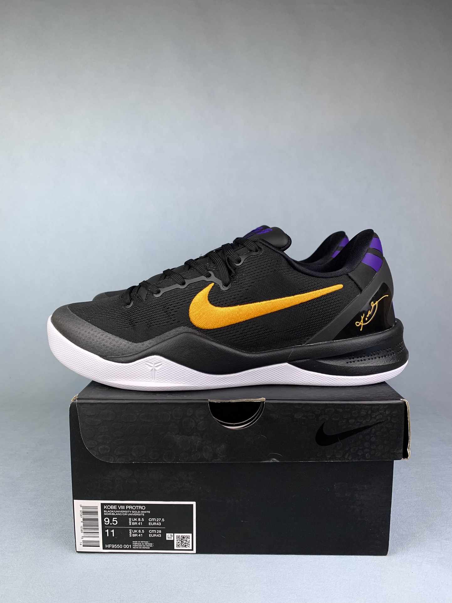 Kobe 8 Protro “Lakers Away” Basketball Shoes