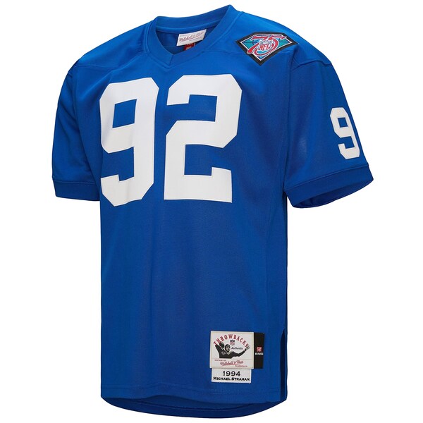 Michael Strahan New York Giants 1994  Authentic Throwback Retired Player Jersey - Royal