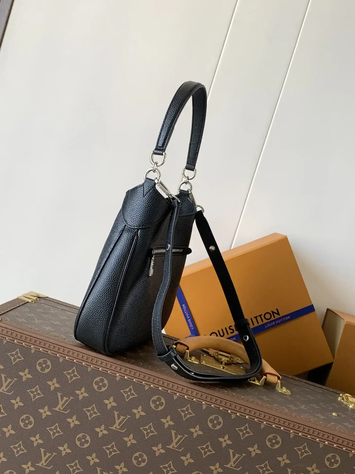Louis Vuitton Black Calfskin Hobo Bag product photo from LabelPicks