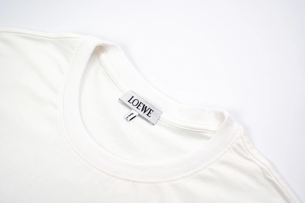 LOEWE White Gradient Logo Embroidered T-Shirt product photo from LabelPicks