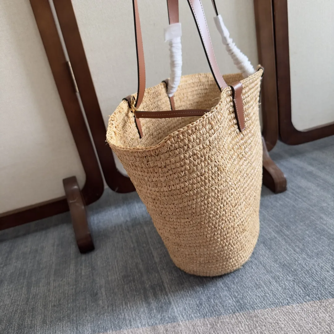 Celine Straw Woven Triomphe Tote Bag product photo from LabelPicks