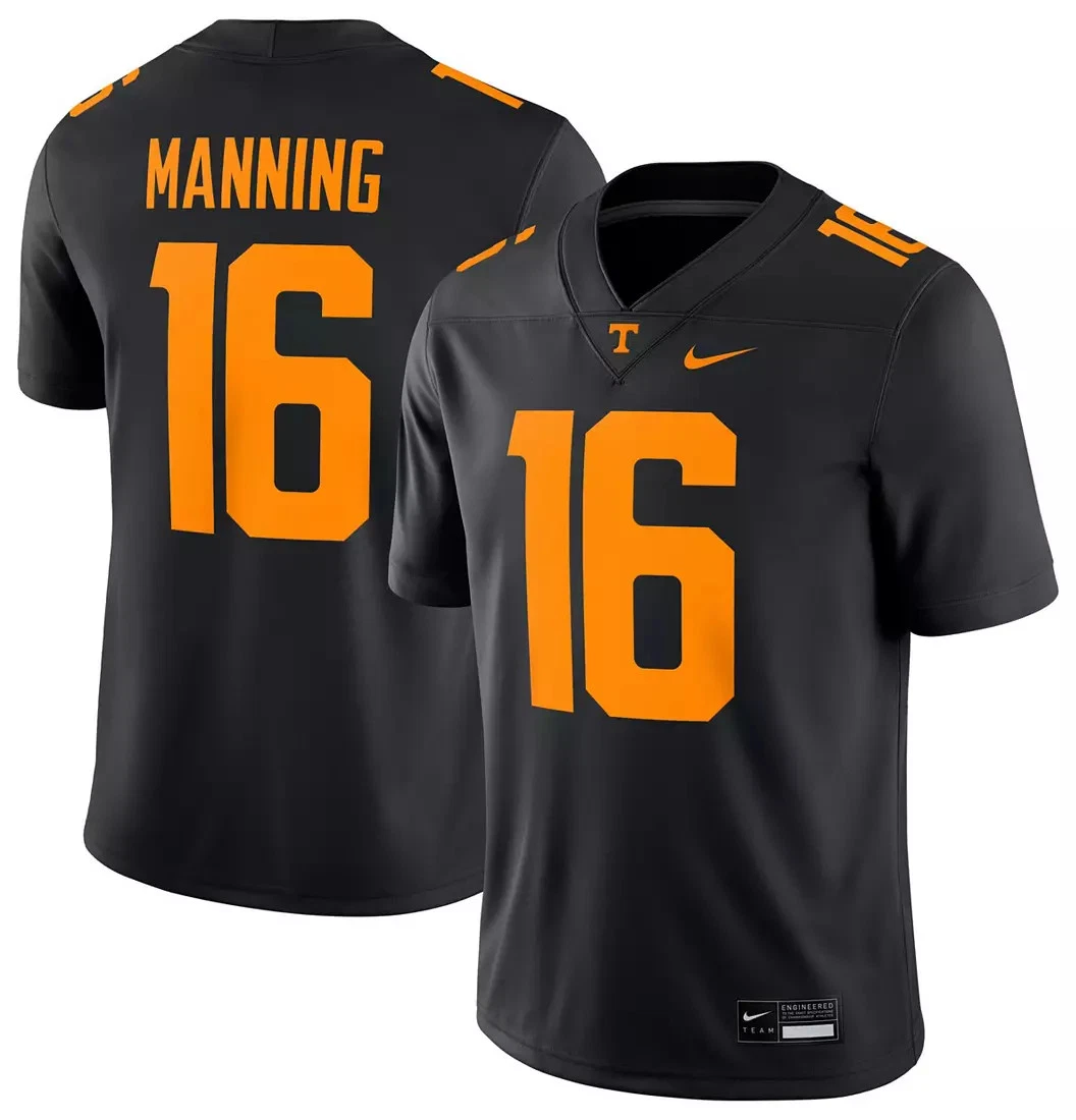 Peyton Manning Tennessee Volunteers Nike Alternate Game Jersey - Black