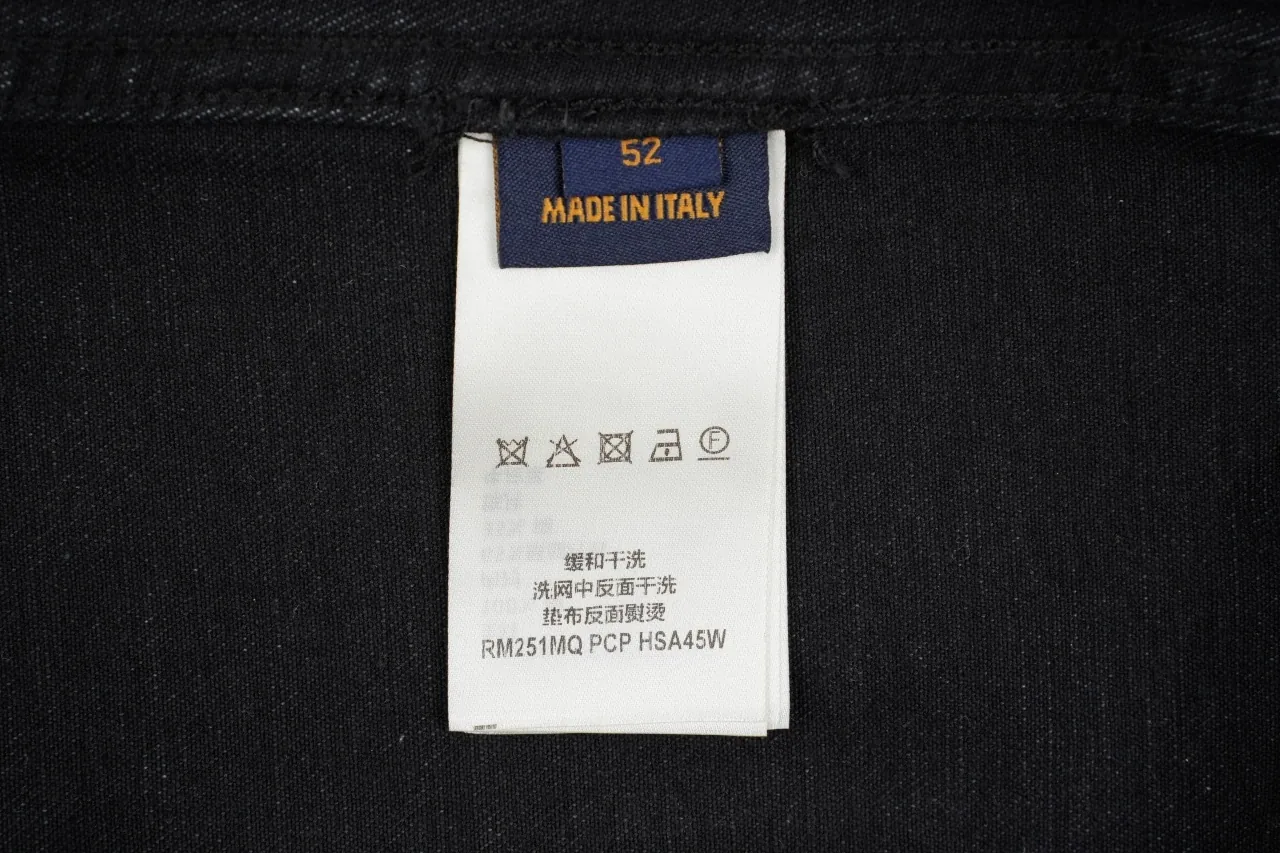 Louis Vuitton Black Monogram Letter Stitch Denim Jacket product photo from LabelPicks