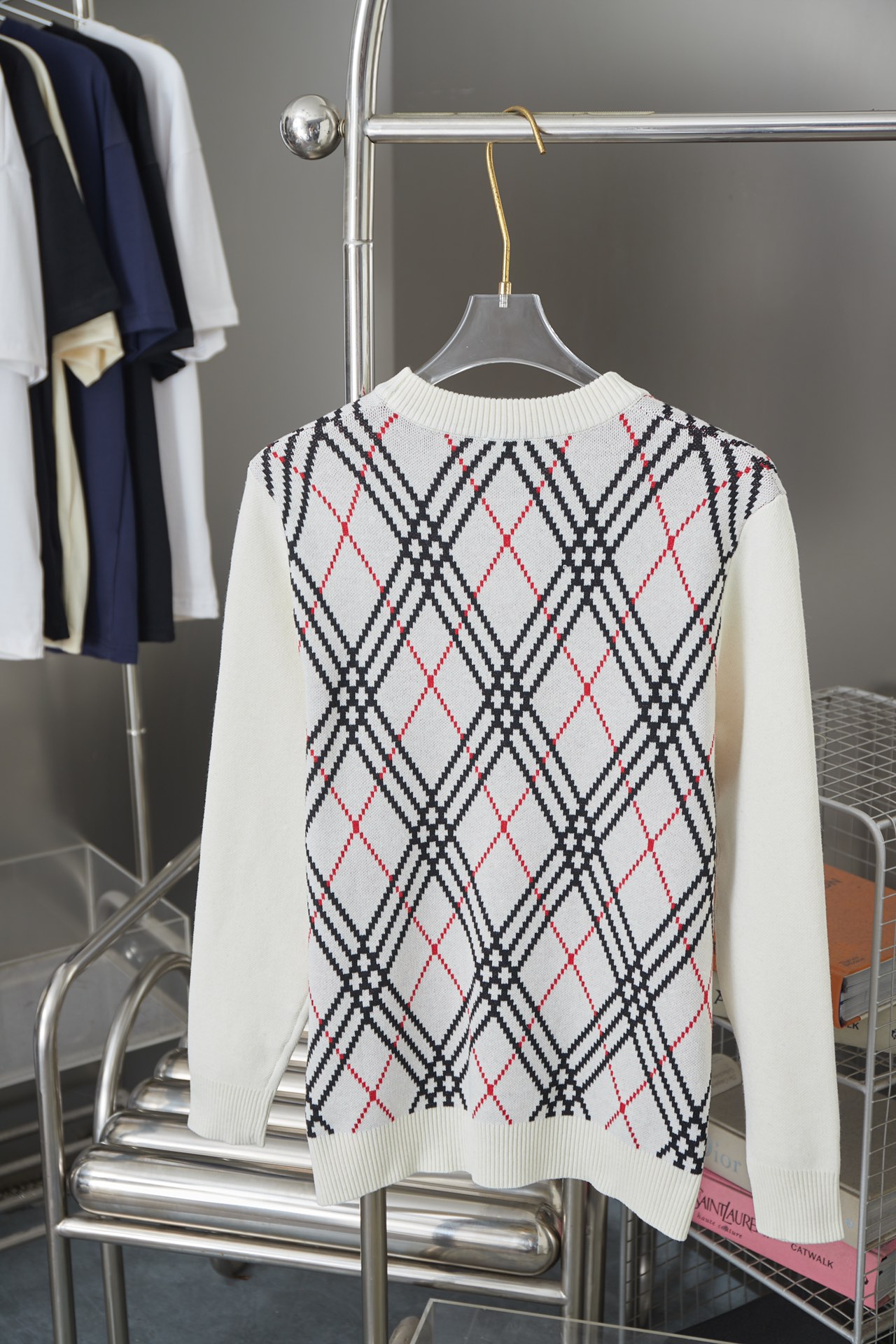 Warhorse Jacquard Long Sleeve Knitted Sweater