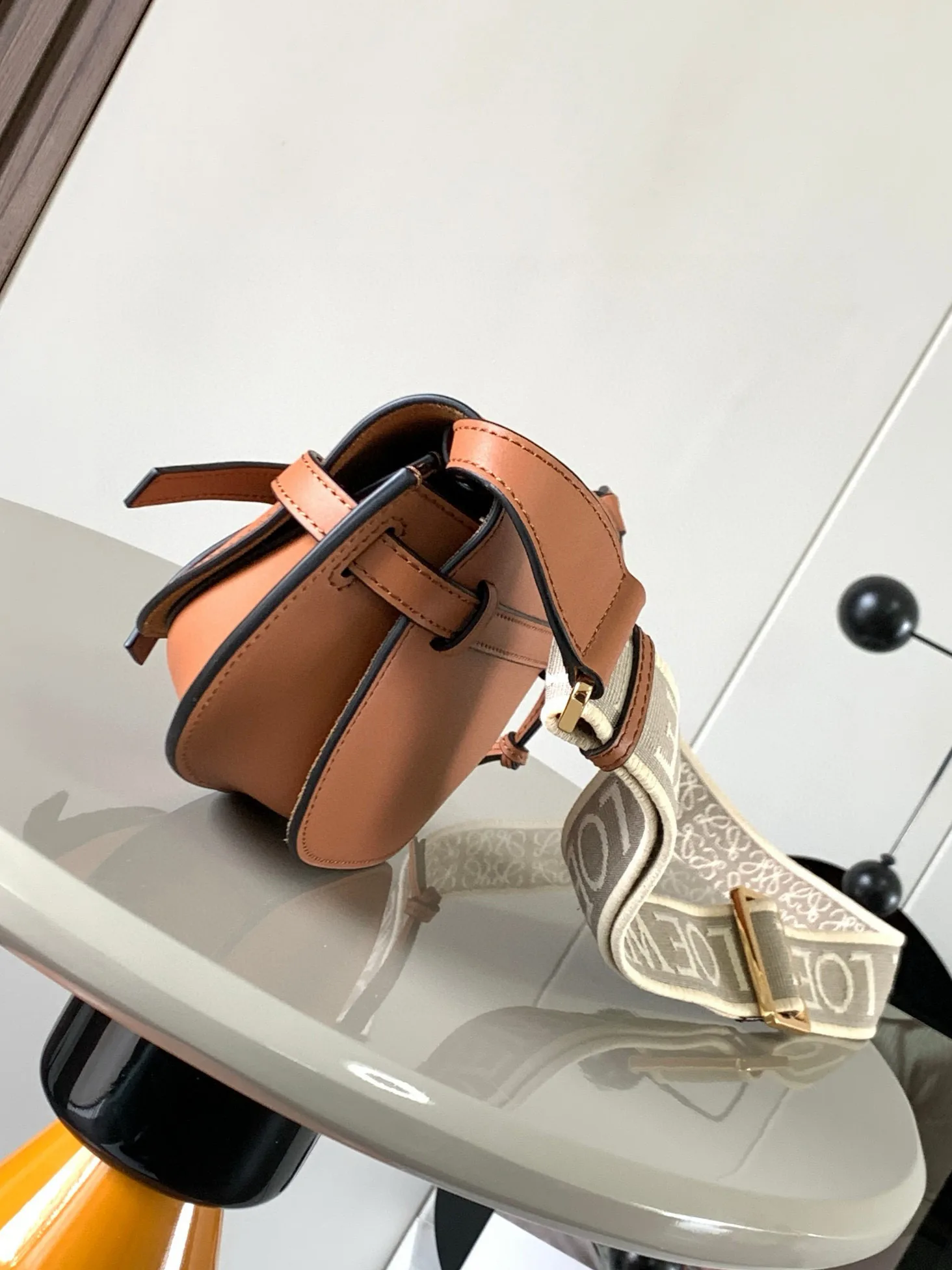 Loewe Brown Calfskin Shoulder Bag product photo from LabelPicks