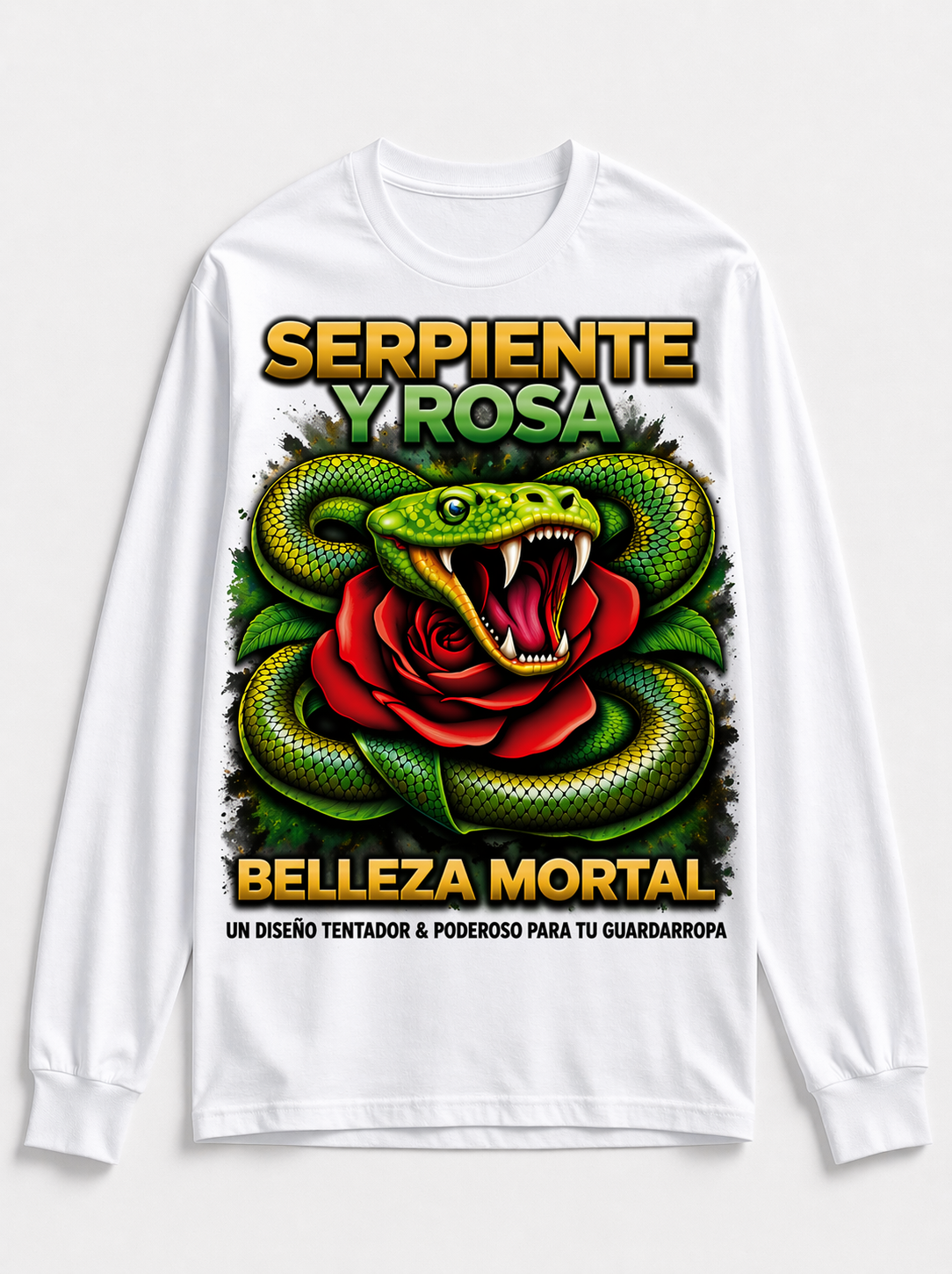 Remera Serpiente entre Rosas – Soy Libre