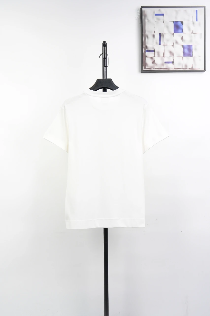 Fendi White Blue Double-F Embroidered T-Shirt product photo from LabelPicks