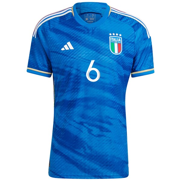 Marco Verratti Italy National Team adidas 2023 Home Authentic Player Jersey - Blue