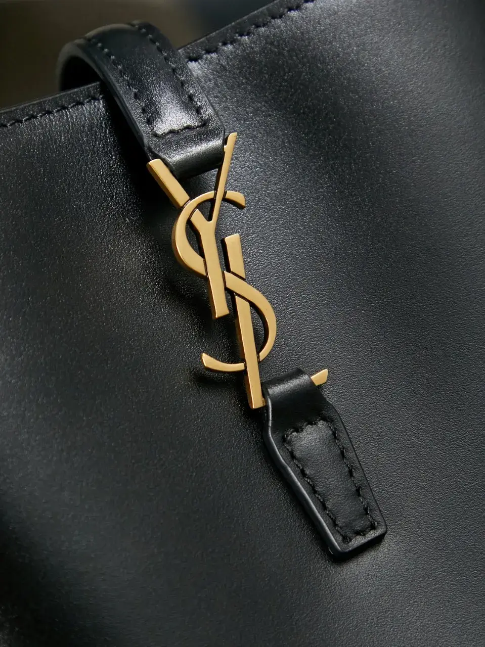 Saint Laurent Black Calfskin Bucket Bag product photo from LabelPicks