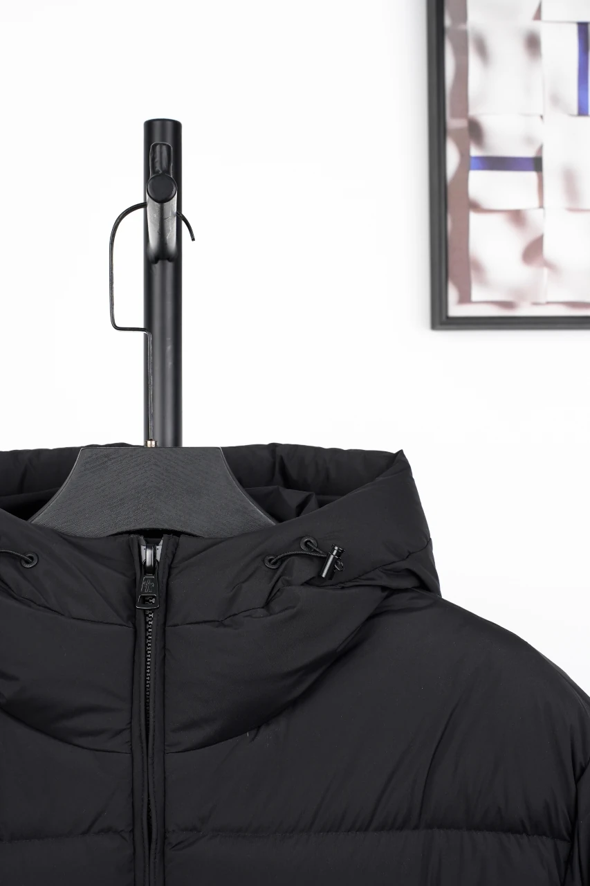 Moncler Black Bosona Longline Hooded Down Jacket product photo from LabelPicks