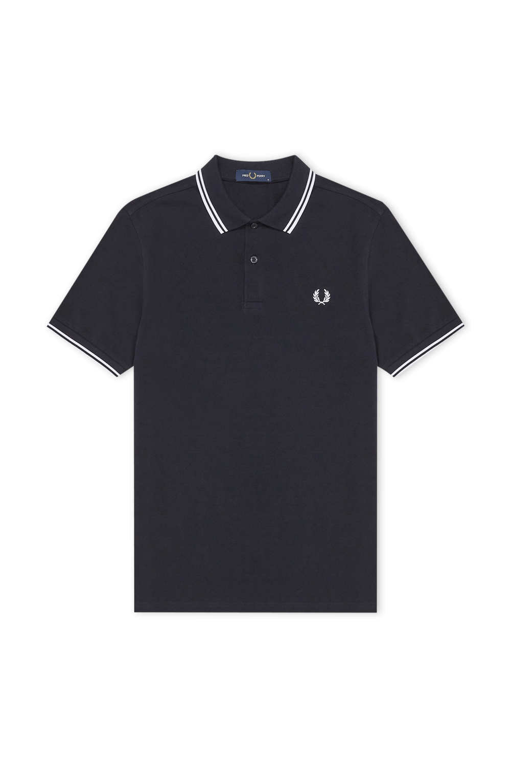 FRED PERRY חולצת פולו בגזרת סלים בגוון כחול נייבי