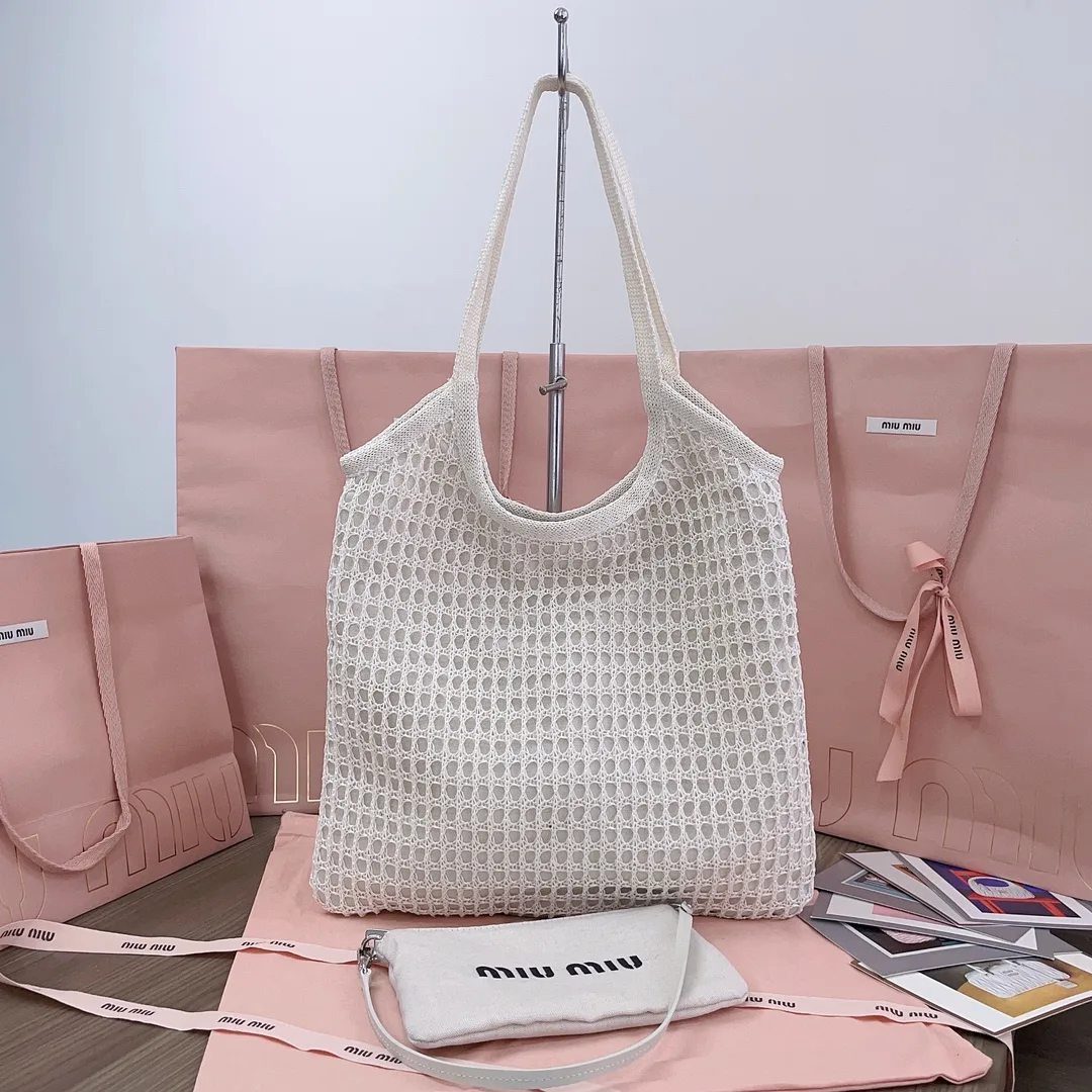 Miu Miu Straw Woven Tote Bag product photo from LabelPicks