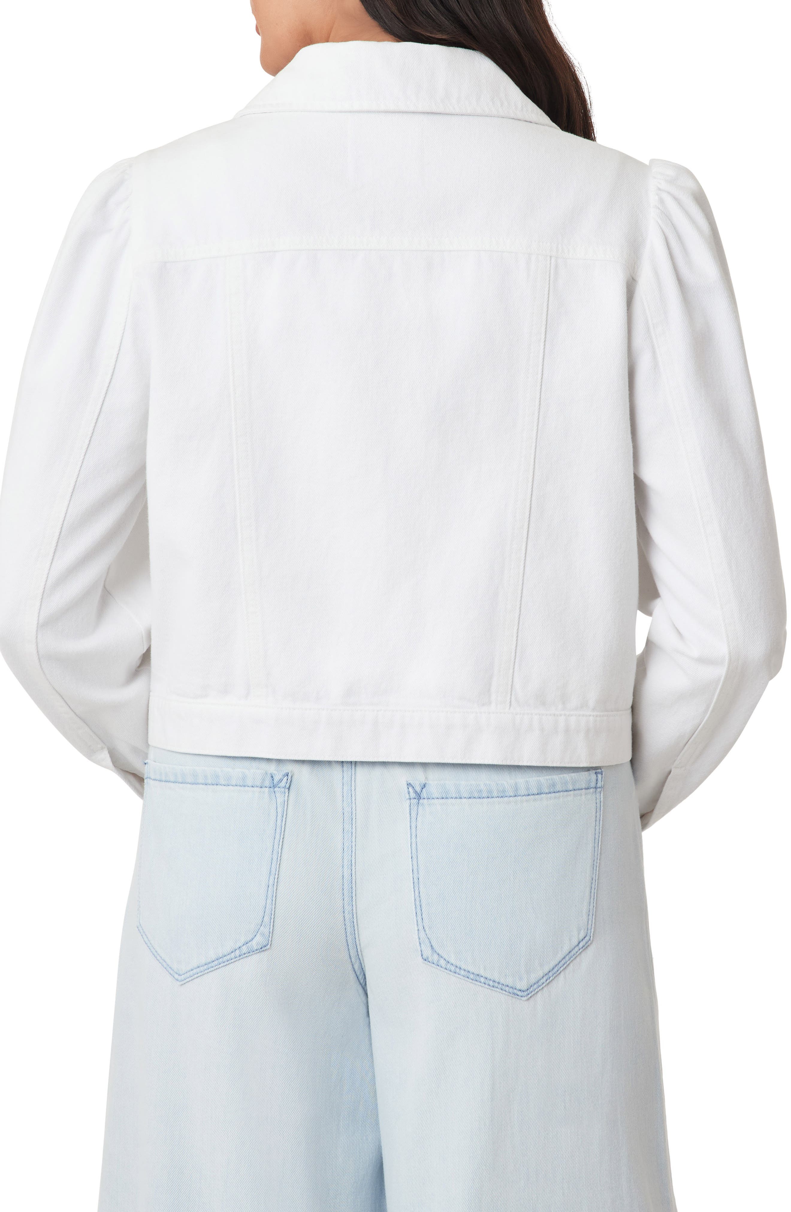 Kensie Puff Sleeve Denim Jacket