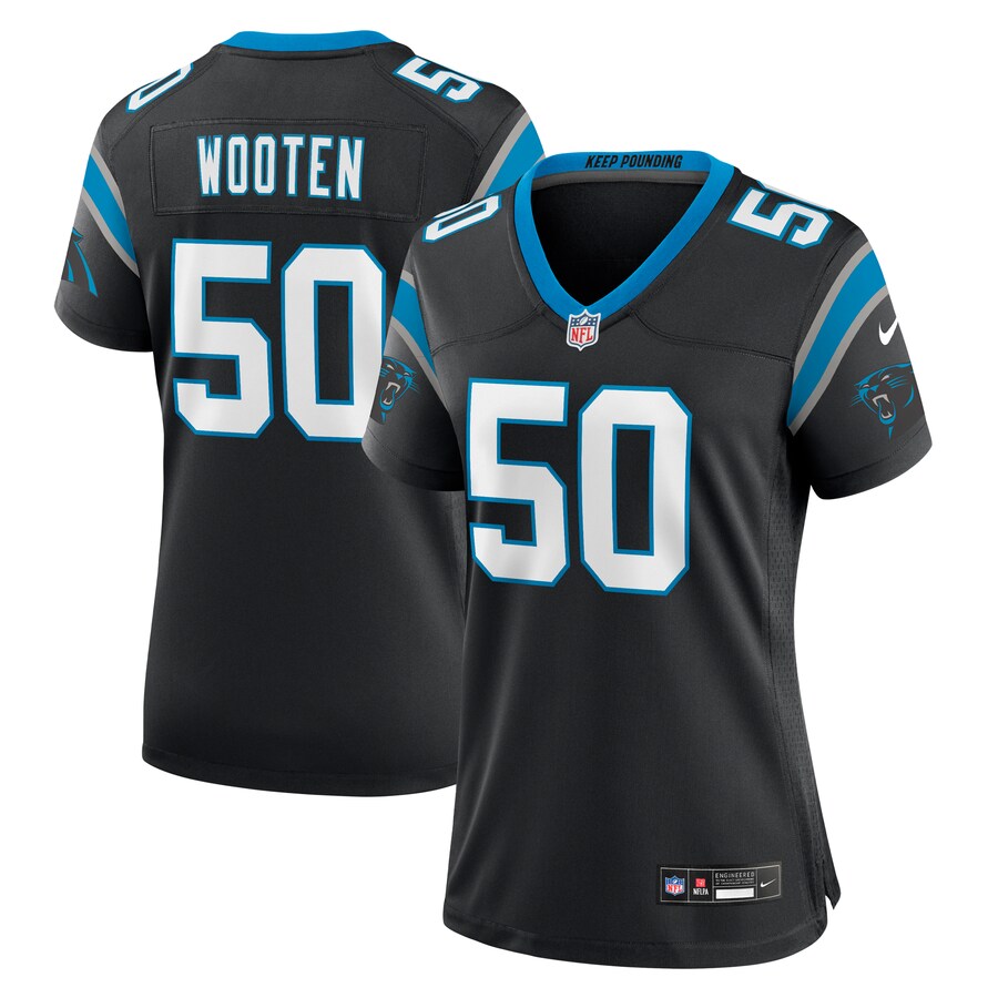 Chandler Wooten Carolina Panthers Nike Women's Team Game Jersey - Black