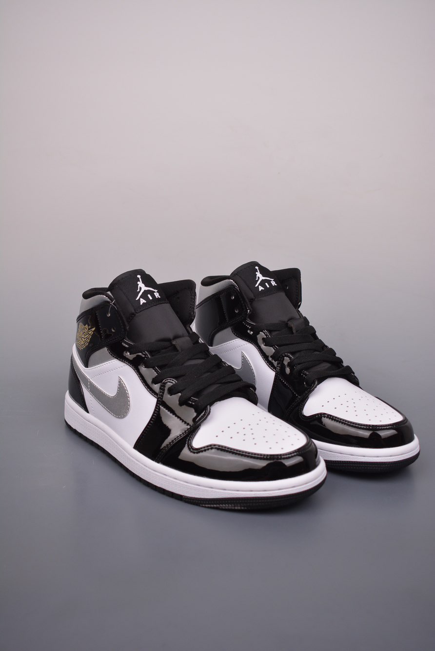 Jordan 1 Mid “Black Patent”