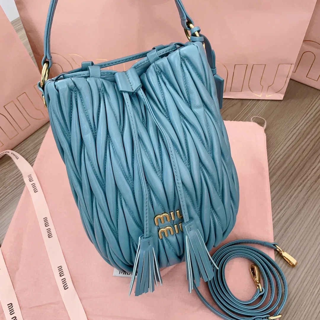 Miu Miu Lambskin Matelasse Bucket Bag product photo from LabelPicks