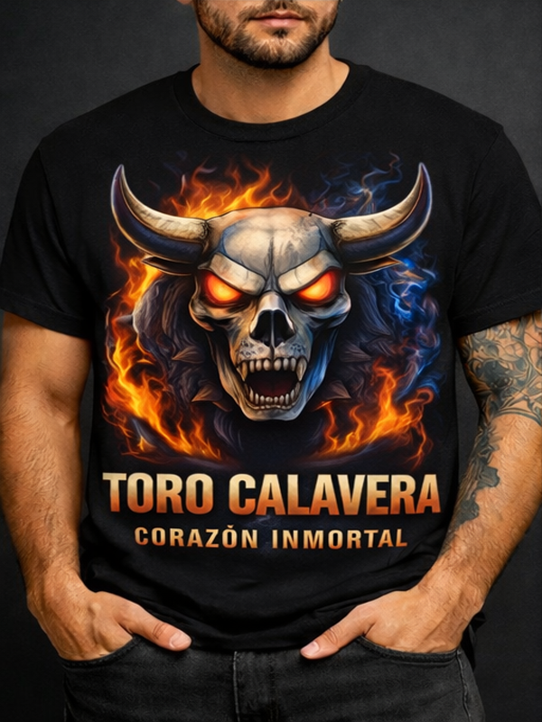 Remera Toro Calavera | Streetwear Dark Unisex
