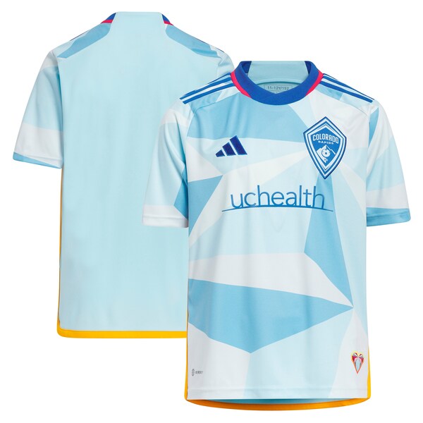 Colorado Rapids adidas Youth 2024 New Day Kit Replica Jersey - Light Blue