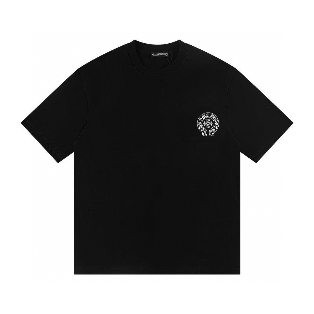 Chrome Hearts Pocket Logo Horseshoe Neck Short-Sleeve