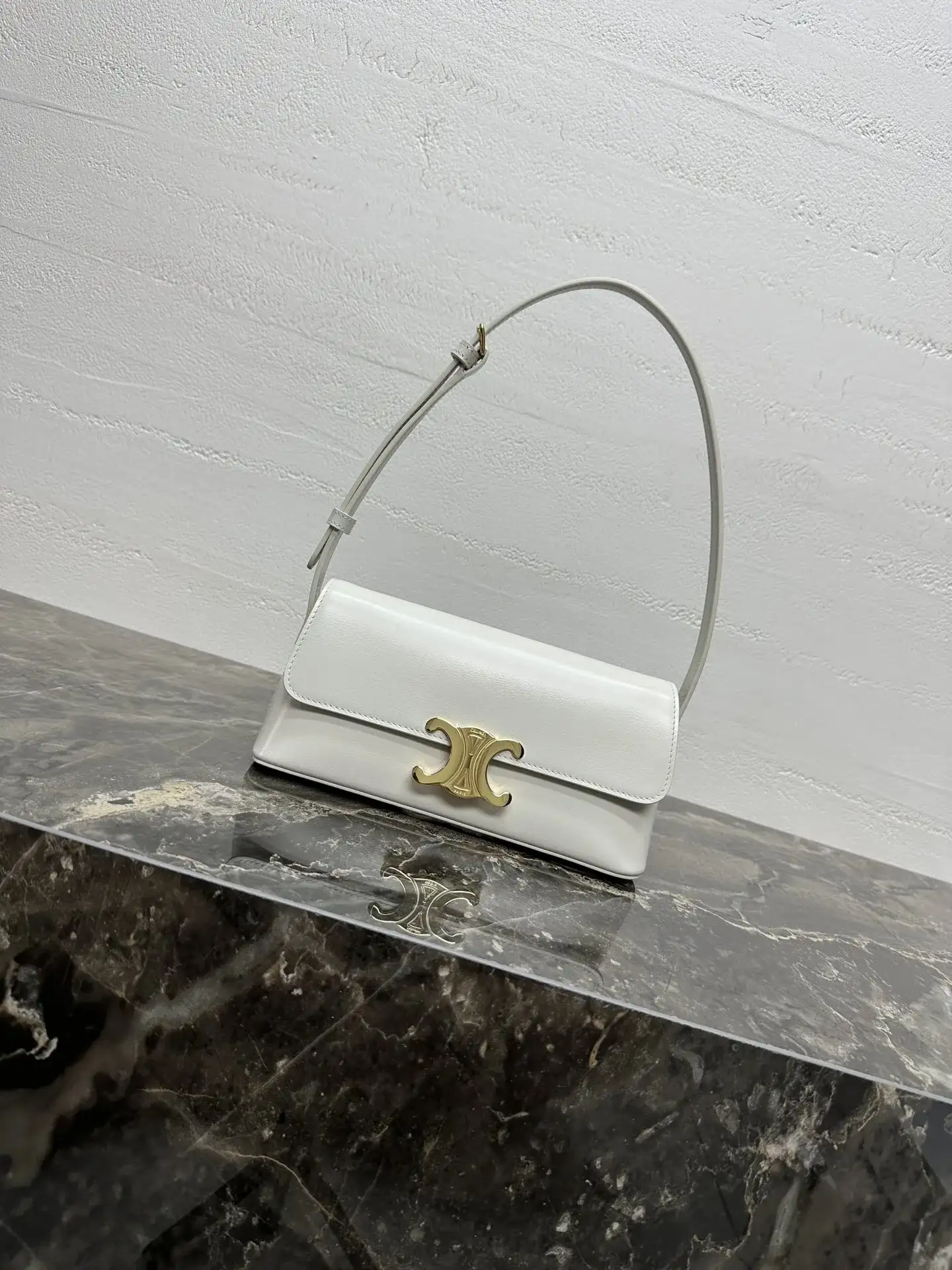 Celine Calfskin Triomphe Hobo Bag product photo from LabelPicks